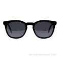 Mujeres gafas de sol polarizadas de acetato de cuadrado bisel de moda